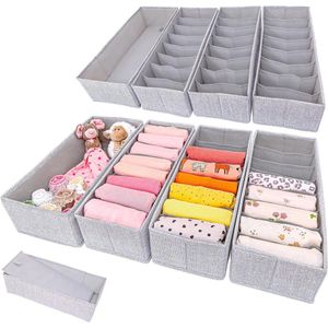 Dubbele HEMNES organizer voor IKEA-commode; perfecte pasvorm; stabiele bodem; opbergsysteem voor luierbenodigdheden kinderkleding sokken ondergoed; set van 8