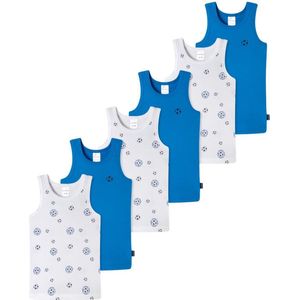 Schiesser Jongens onderhemd 6 pack Kids Boys fijnrib Organic Cotton