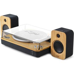 House of Marley Stir It Up BT en Get Together duo Platenspeler met Speakers en Stofkap - Platenspeler Bluetooth - Vinyl - Anti Skating - Ingebouwde Voorversterker - FSC goedgekeurd Bamboe hout- Inclusief Stofkap