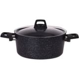 Excellent Houseware Braadpan met deksel - 4,4 L - Aluminium