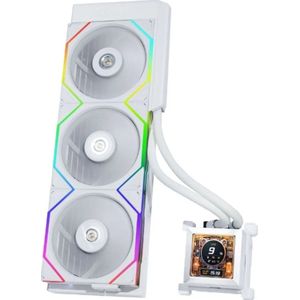 Lian Li HydroShift LCD 360S White - Vloeistof-koelsysteem processor afmeting radiator: 360 mm - voor Intel LGA: 1700 - AMD AM5, AM4 - 3x 120 mm FDB fans - wit
