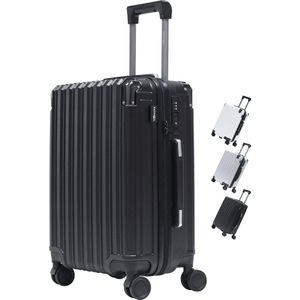 Pathsail® Handbagage Koffer 40L x 55CM - PC - Lichtgewicht Trolley - Incl. TSA slot & Spinner wielen - Zwart
