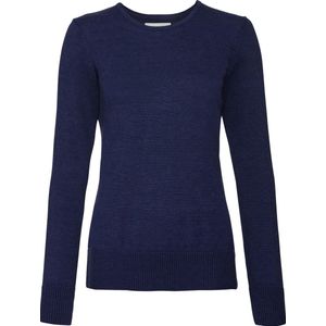 Russell Collectie Dames/dames Crew Neck Knitted Pullover Sweatshirt (Denim Marl)