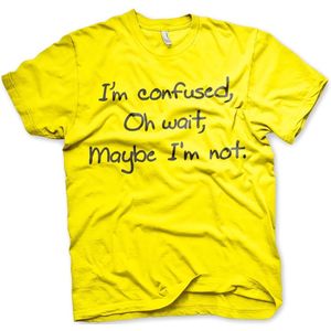 Hybris I'm Confused T-Shirt Yellow-S