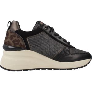 Carmela - 16252101 - Leren Sportschoenen - Zwart - Casual