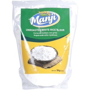 Manji - Ongeroosterde Witte Rijstmeel - 3x 1 kg