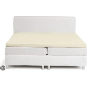 Topcover katoen 180 x 200 (08) silver sand Standaard (tot 8 cm) Nightkiss