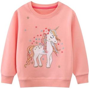 Sweatshirt voor Meisjes met Lange Mouwen en Eenhoorn Design