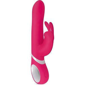 Teazers Roterende en Vibrerende Rabbit Vibrator – Vibrators voor Vrouwen met G-Spot en Clitoris Stimulator – Tarzan Vibrator met 3 Motoren - Roze