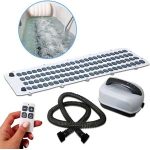 Bubbelbadmat - Met Massagefunctie - Zwart - Voor Gebruik In Bad