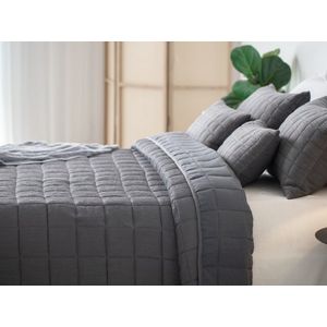 Dutch Decor - Reza - Bedsprei - Charcoal Gray - 240x260 cm