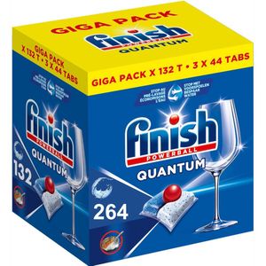 Finish Quantum All in One - Vaatwastabletten - 264 Stuks - XXXL Jaarbox