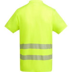 Technisch hoog zichtbaar / High Visability polo shirt met korte mouwen Geel model Atrio maat 3XL