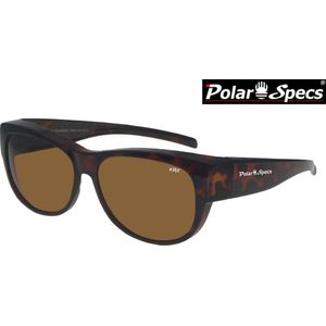 Polar Specs® Overzet Zonnebril PS5097 – Tortoise Brown – Polarized Brown – Medium