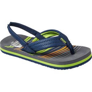 Reef Little Ahi Jongens Slippers - Stripe Green - Maat 23/24