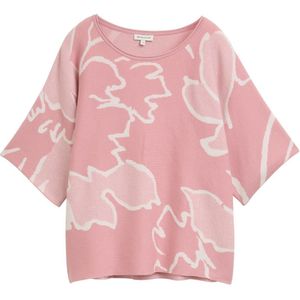TOM TAILOR - Trui - Rosa/Wit - Bloemenprint