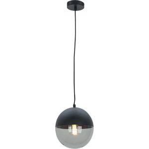 Olucia Nalini - Design Hanglamp - Aluminium/Glas - Zwart;Grijs - Rond - 20 cm