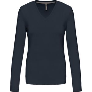 Dames-T-shirt met lange mouwen Kariban Col V