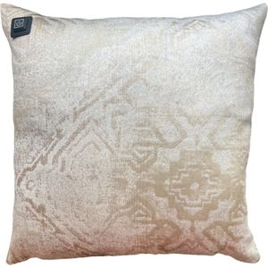 Warmpi® Draadloos Warmtekussen incl. Warmpi® Powerbank (10.000mah) - Sahara - Het elektrisch verwarmde kussen heeft ook kabel van 3m voor opwarming via stopcontact of USB Poort - 3 warmtestanden - 45x45 cm - Combinatie van Linnen en Wol