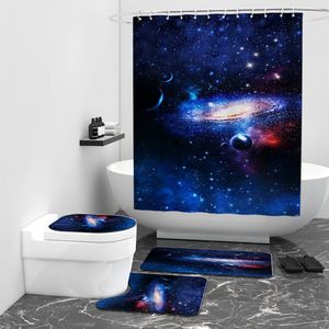 Floraweg Douchegordijn,Shower Curtain,badgordijn,badkamergordijn,Fantasy Starry Sky and Universe,-topkwaliteit - digitale printen -Anti Schimmel - Inclusief 12 ringen -met 12 stuks douchegordijnhaken – Waterdicht -Wasbaar- Polyester - 180x200 cm
