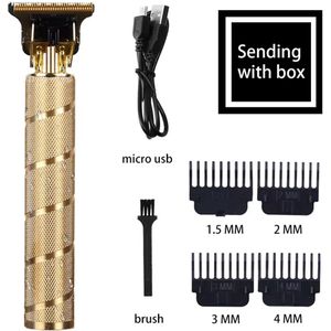 Luxe Trimmer - Tondeuse - Ontharen - Inclusief 4 Opzetstukken- Baardtrimmer en Haartrimmer Mannen - Usb Oplaadbaar - Goud - Zilver - Zwart -