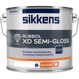 Sikkens Rubbol XD Semi-Gloss RAL 7024 Grafietgrijs 2,5 Liter