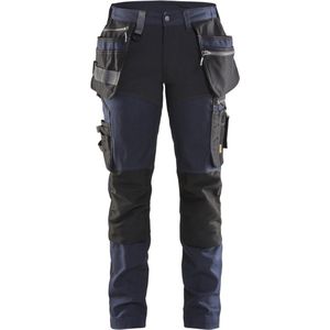 Blaklader Dames werkbroek met stretch 7115-1343 - Donker marineblauw/Zwart - D20