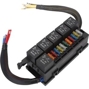 IP65 Waterproof Z Bracket Design Fuse Relay Box - Wide Application for Car - Pack of 6 Pieces .
