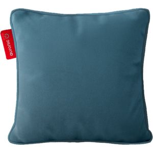 Auronic Warmtekussen - Velvet - 45x45 - Draadloos - Oplaadbaar - Elektrisch kussen - Infrarood - Groen/Blauw