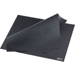 Bakmattenset, 2 stuks, Teflon & Glasvezelgaas, 44 cm x 39 cm (knipbaar), Zwart - GEFU | AGEN
