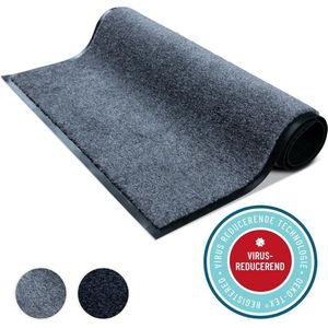 Virusreducerende Deurmat Studio M - HYGIENE PRO - Droogloopmat binnen - 60X80 cm - Grijs - Verschillende Afmetingen