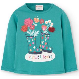 Boboli Knit T-shirt Met Lange Mouwen Veelkleurig 18 Months Meisjes