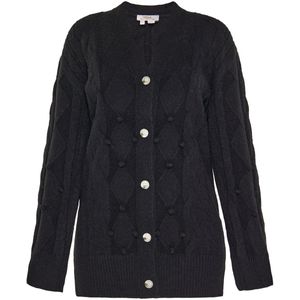 usha - FESTIVAL - Gebreid Vest - Zwart