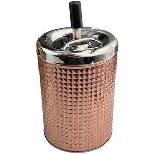 Spinning ashtray chrome/copper 20cm