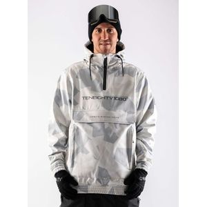 1080 PARKER-T Hoodie heren softshell | Wit | M | Wintersport Snowboard Ski Kleding