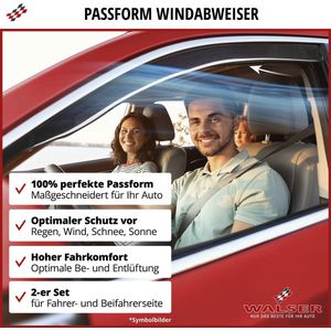 Walser Zijwindschermen voor Mercedes-Benz Sprinter 3-t/3 -5-t (B907 - B910) 02/2018-Vandaag