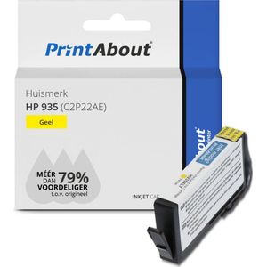 PrintAbout huismerk Inktcartridge 935 (C2P22AE) Geel geschikt voor HP