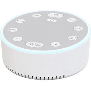 Gsedaox-White Noise Machine -Witte ruis - Slaaphulp -Volwassenen en Baby -6 Rustgevende Geluiden-USB-wit