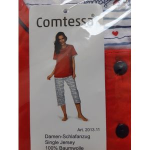 Comtessa dames 2 delige pyjama set maat 48 rood