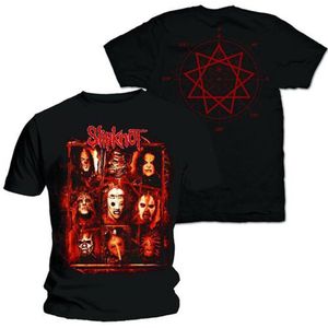 Slipknot - Rusty Face Heren T-shirt - S - Zwart