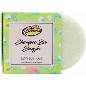 Beesha Shampoo Bar Jungle | 100% Plasticvrije en Natuurlijke Verzorging | Vegan, Sulfaatvrij en Parabeenvrij | CG Proof