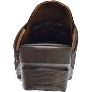 Sanita Damen Clogs Original-Knaus Open 478251 Antique Brown-41