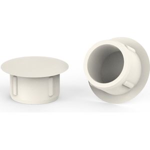 10 stuks - Premium Afdekdopjes voor Boorgaten - Rond - Crèmewit (RAL 9001) - 11mm