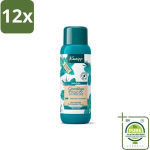 Kneipp - Badschuim - Goodbye Stress - Watermunt & Rozemarijn - 400 ml - Voordeelverpakking - 12 stuks - Badschuim - Ontspanning