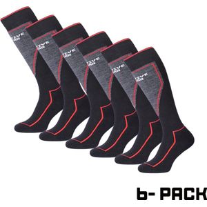 Premium Skisokken Dames & Kind - 1-paar - Maat 35-38 - 40% Merino Wol - Thermo Skisokken - Wintersport - Ski sokken - Warme Voeten - Zwart - 94Activewear