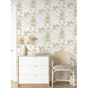 Zelfklevend behang goud - vintage vinyl - 1 stuk - 44 x 300 cm