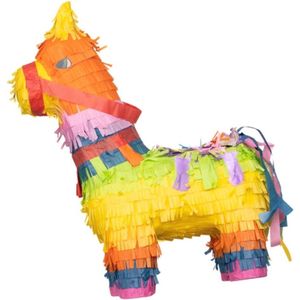 Smiffys - Rainbow Llama Piñata Feestdecoratie - Multicolours