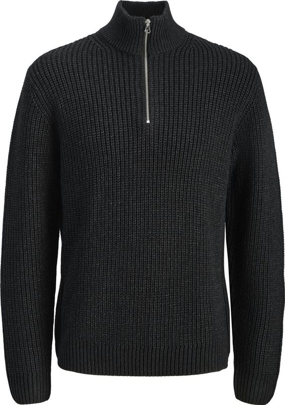 JACK & JONES ORIGINALS trui rib gebreid zwart