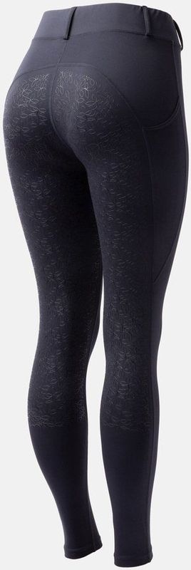 HORZE Dames rijlegging DEA, rijbroek met volledige bekleding en zak voor mobiele telefoon, navy, 34