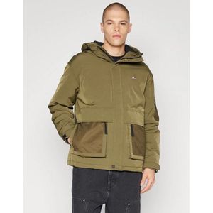 Tommy Jeans Pullovers Drab Olive Green - Maat L